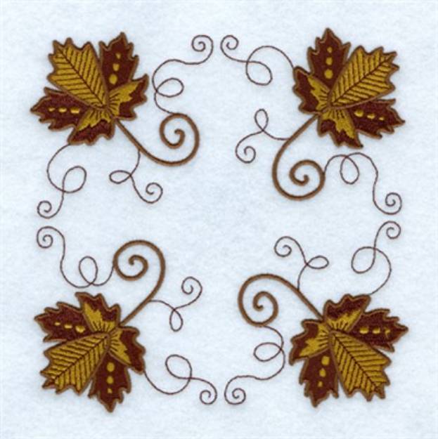 Picture of Jacobean Leaves Machine Embroidery Design