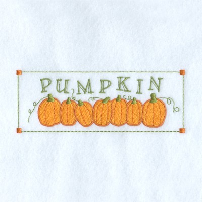 Pumpkin Patch Machine Embroidery Design
