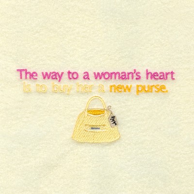 Way To Womans Heart Machine Embroidery Design