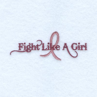 Fight Like a Girl Machine Embroidery Design
