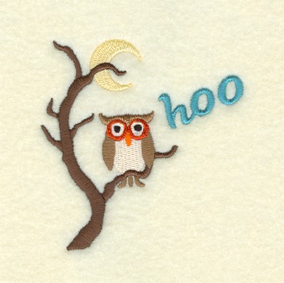 Owl Hoo Machine Embroidery Design