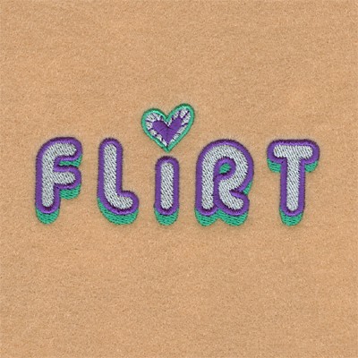 Flirt Machine Embroidery Design