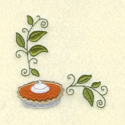 Pumpkin Pie Corner Machine Embroidery Design