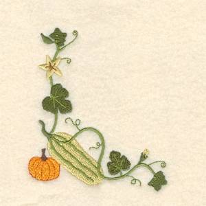 Picture of Squash Corner Machine Embroidery Design