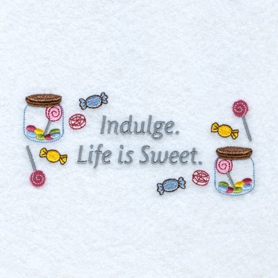 Life is Sweet Machine Embroidery Design
