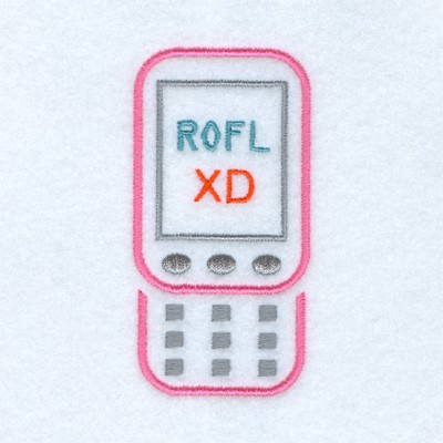 Text:  ROFL Machine Embroidery Design