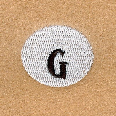 Snowball Alphabet G Machine Embroidery Design