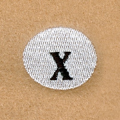 Snowball Alphabet X Machine Embroidery Design