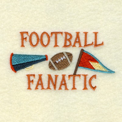 Football Fanatic Machine Embroidery Design