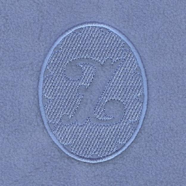 Picture of Embossed Monogram Z Machine Embroidery Design