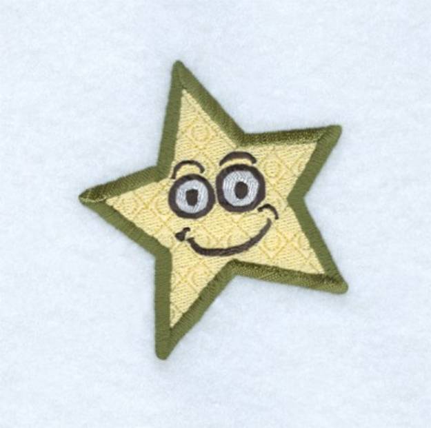 Picture of Happy Star Machine Embroidery Design