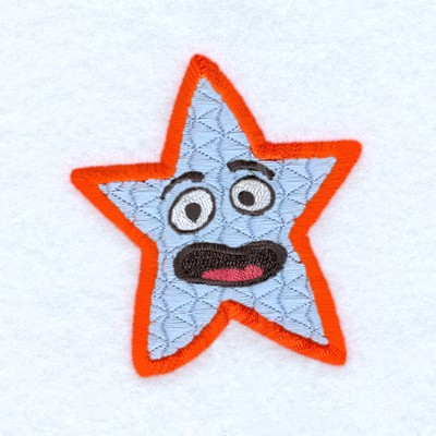 Shocked Star Machine Embroidery Design