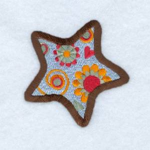 Picture of Funky Star Machine Embroidery Design