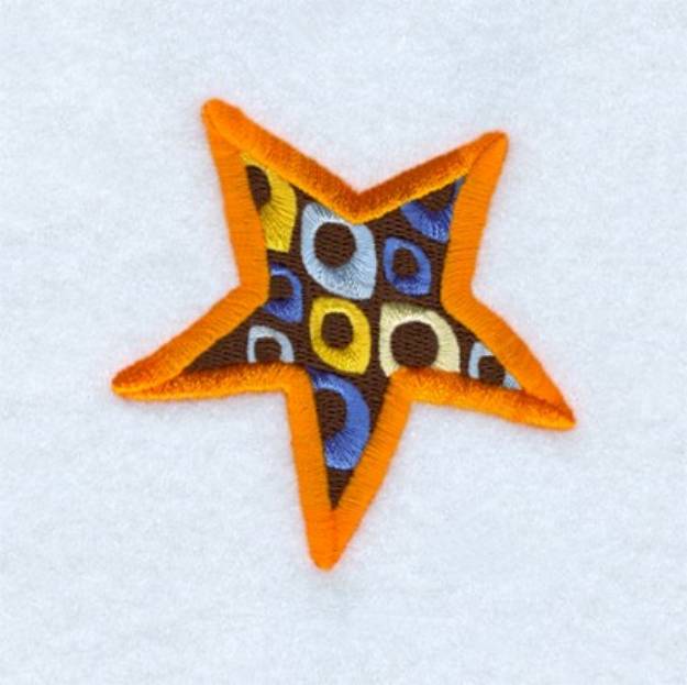 Picture of Funky Star Machine Embroidery Design