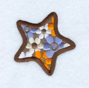 Picture of Funky Star Machine Embroidery Design