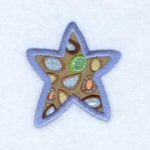 Picture of Funky Star Machine Embroidery Design