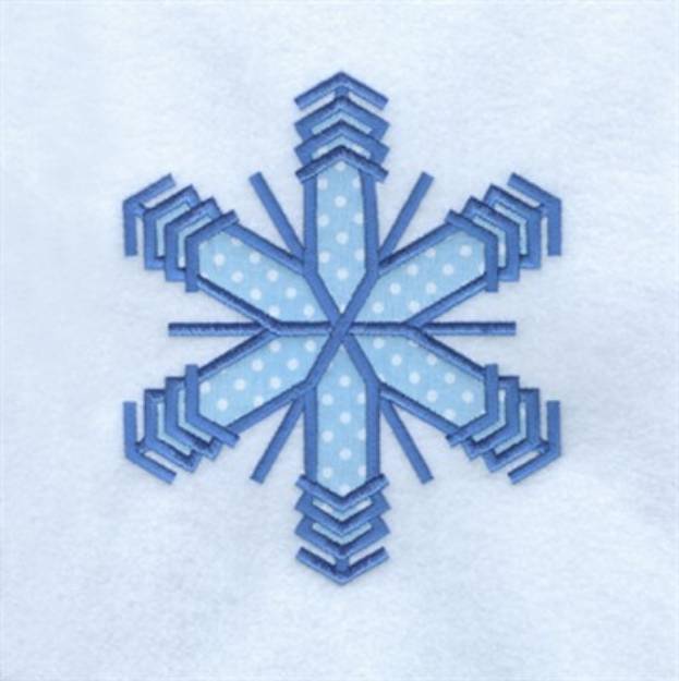 Picture of Snowflake Applique Machine Embroidery Design