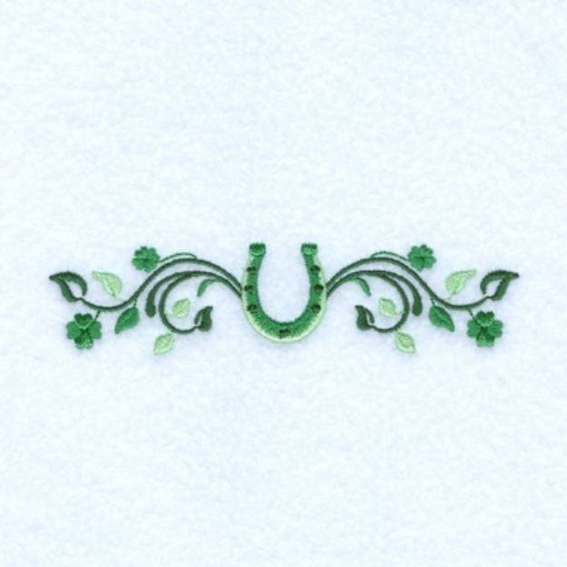 Picture of Irish Horseshoe Line Machine Embroidery Design