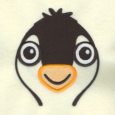 Penguin Face Machine Embroidery Design
