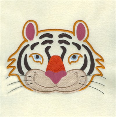 Tiger Face Machine Embroidery Design