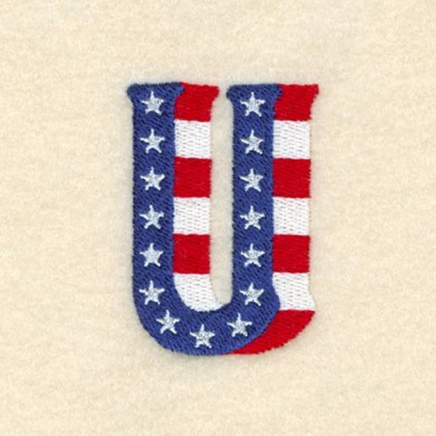 Picture of Patriotic U Machine Embroidery Design