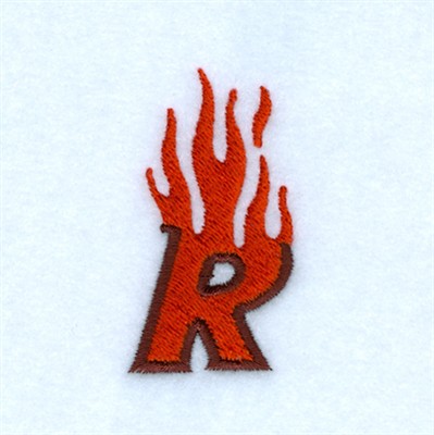 Flame R Machine Embroidery Design