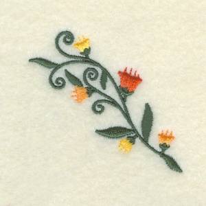 Picture of Floral Vine Machine Embroidery Design