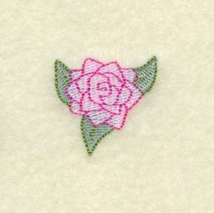 Picture of Flower Clock Rose Machine Embroidery Design