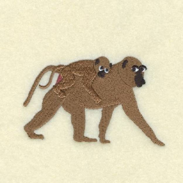 Picture of Baboon  Baby Machine Embroidery Design