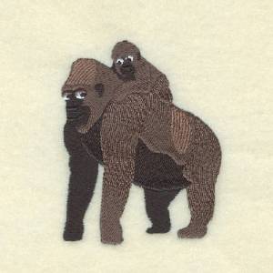 Picture of Gorilla  Baby Machine Embroidery Design