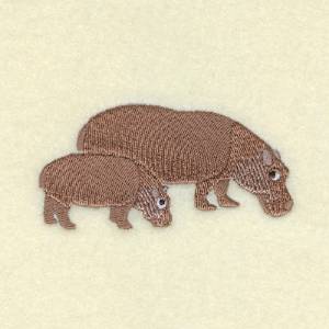 Picture of Hippopotamus Baby Machine Embroidery Design