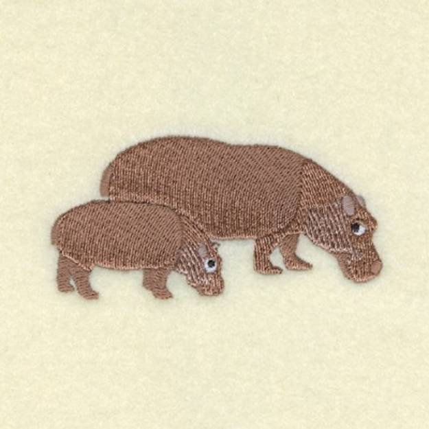 Picture of Hippopotamus Baby Machine Embroidery Design