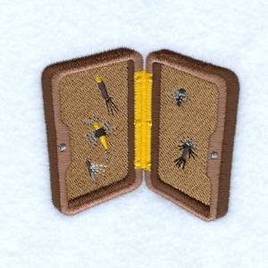 Picture of Fly Lure Box Machine Embroidery Design