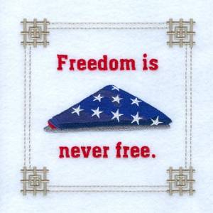 Picture of Freedom Square Machine Embroidery Design