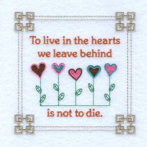 Picture of Leave Behind Square Machine Embroidery Design