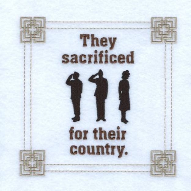 Picture of Sacrifice Square Machine Embroidery Design