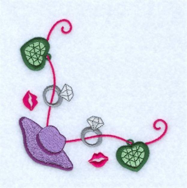 Picture of Dream Diva Corner Machine Embroidery Design