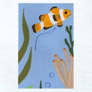 Picture of Underwater Panel 4 Machine Embroidery Design