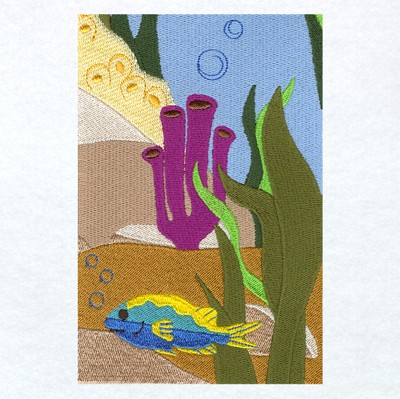 Underwater Panel 9 Machine Embroidery Design