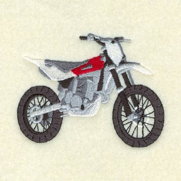 Embroidery Design Motocross 3 Sizes Enduro Machine 