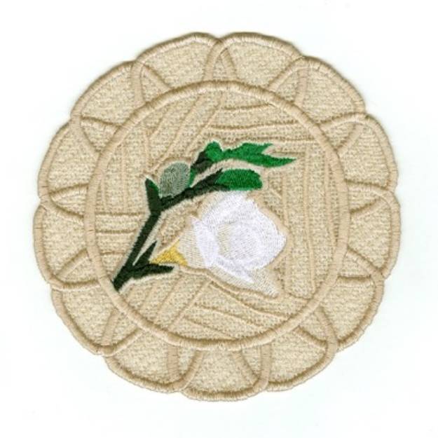 Picture of Freesia Doily Machine Embroidery Design