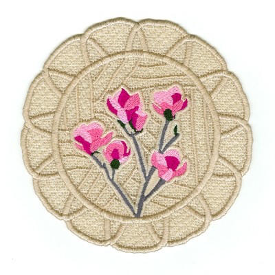 Magnolia Doily Machine Embroidery Design
