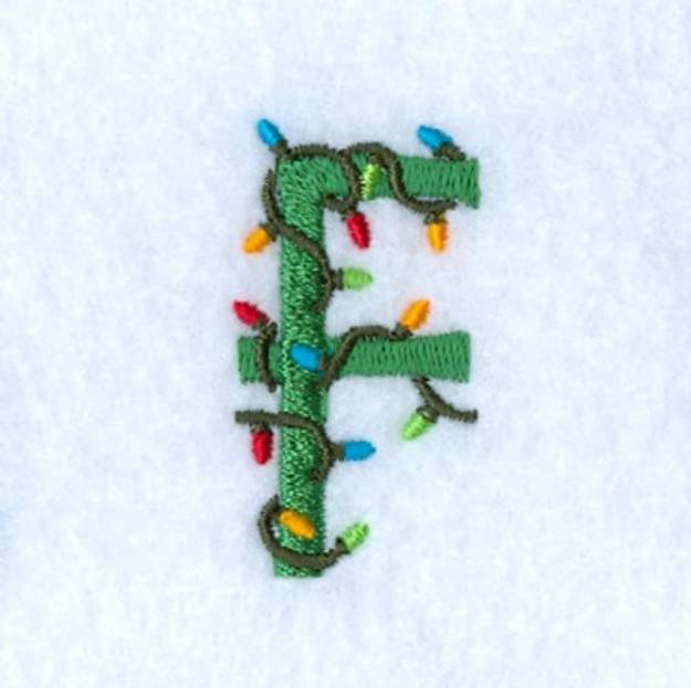 Picture of Christmas Light F Machine Embroidery Design