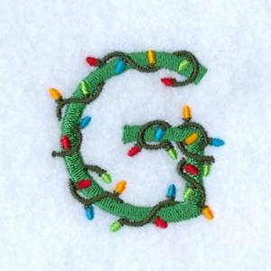 Picture of Christmas Light G Machine Embroidery Design