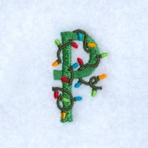 Picture of Christmas Light P Machine Embroidery Design