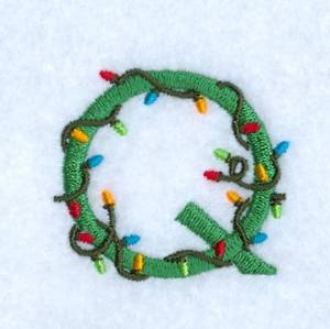 Picture of Christmas Light Q Machine Embroidery Design