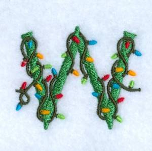 Picture of Christmas Light W Machine Embroidery Design