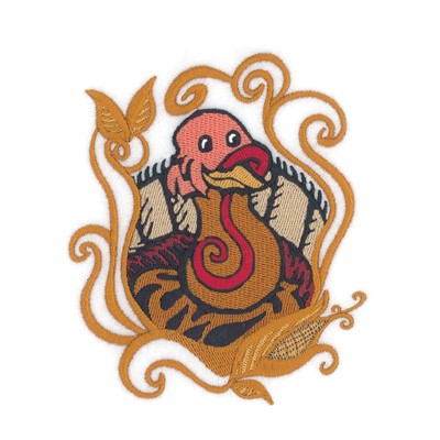 Thanksgiving  Turkey Machine Embroidery Design