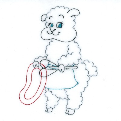 Sheep Rug Cleaning Machine Embroidery Design