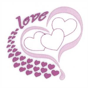 Picture of Love Hearts Machine Embroidery Design